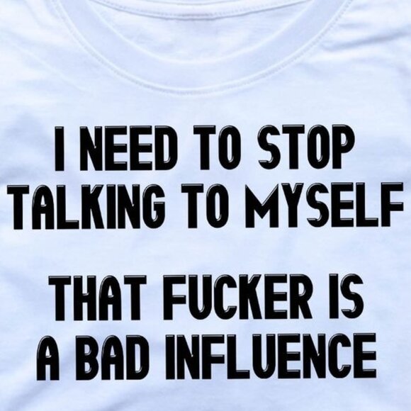 I Need To Stop Talking To Myself Shirt, Funny Quote - Picture 3 of 3